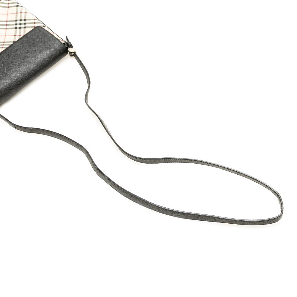 Burberry B Burberry Brown Beige Canvas Fabric Nova Check Crossbody United Kingdom