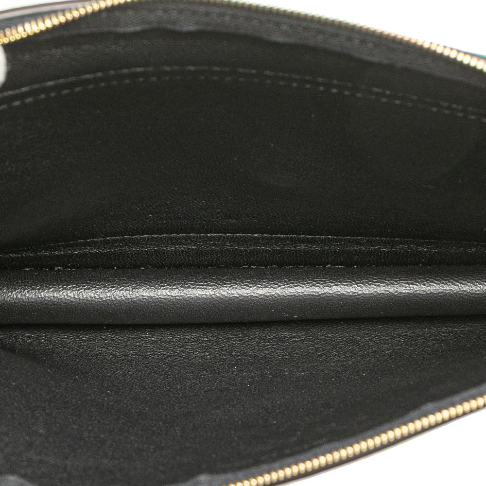 Celine B Celine Black with Multi Calf Leather Tricolor Pocket Envelope Zip Crossbody Italy