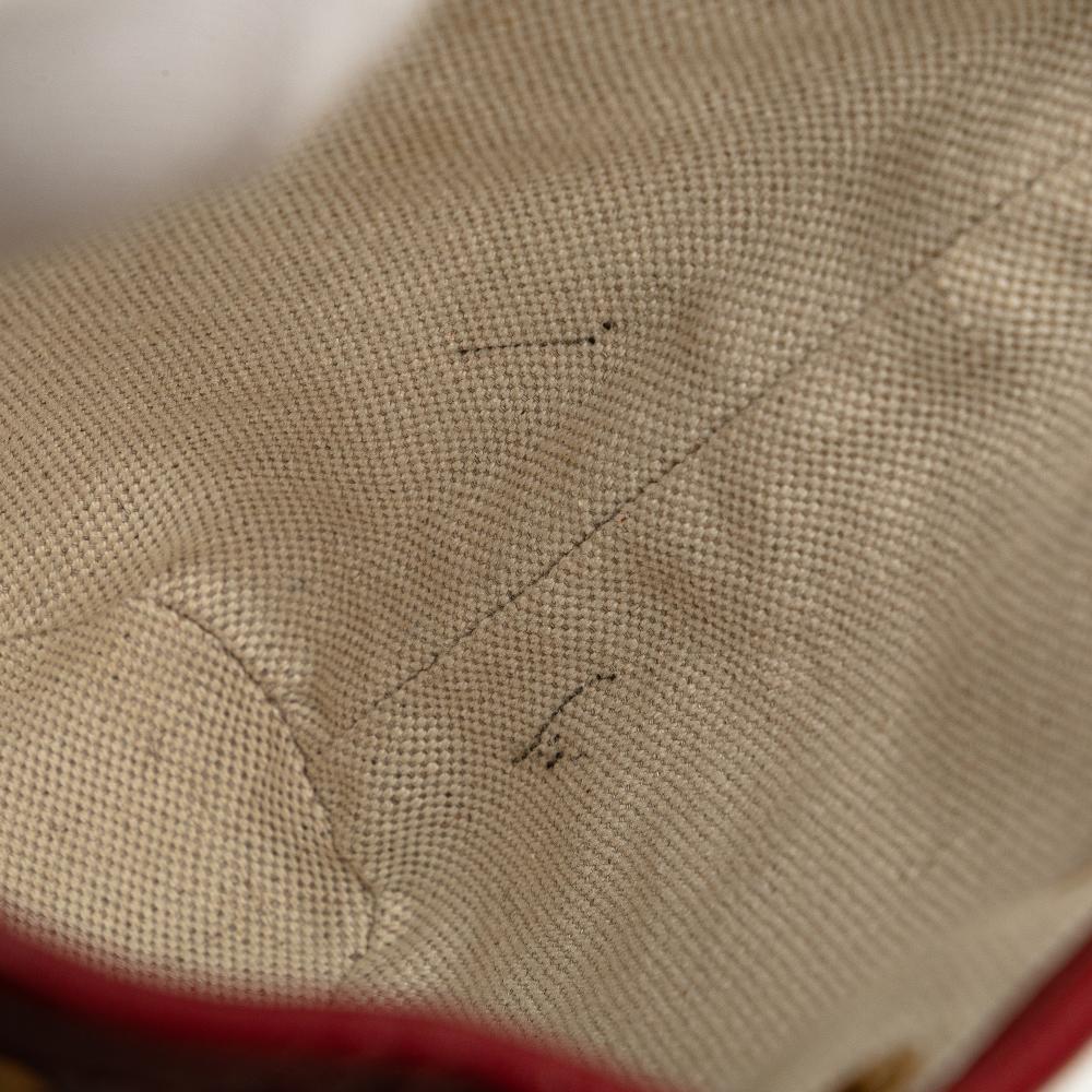 Gucci B Gucci Brown Beige Coated Canvas Fabric Micro GG Supreme Doraemon Bucket Bag Italy