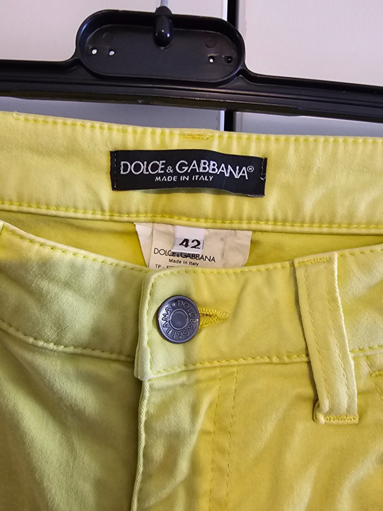 Dolce&Gabbana Jeans jaune tres elegant