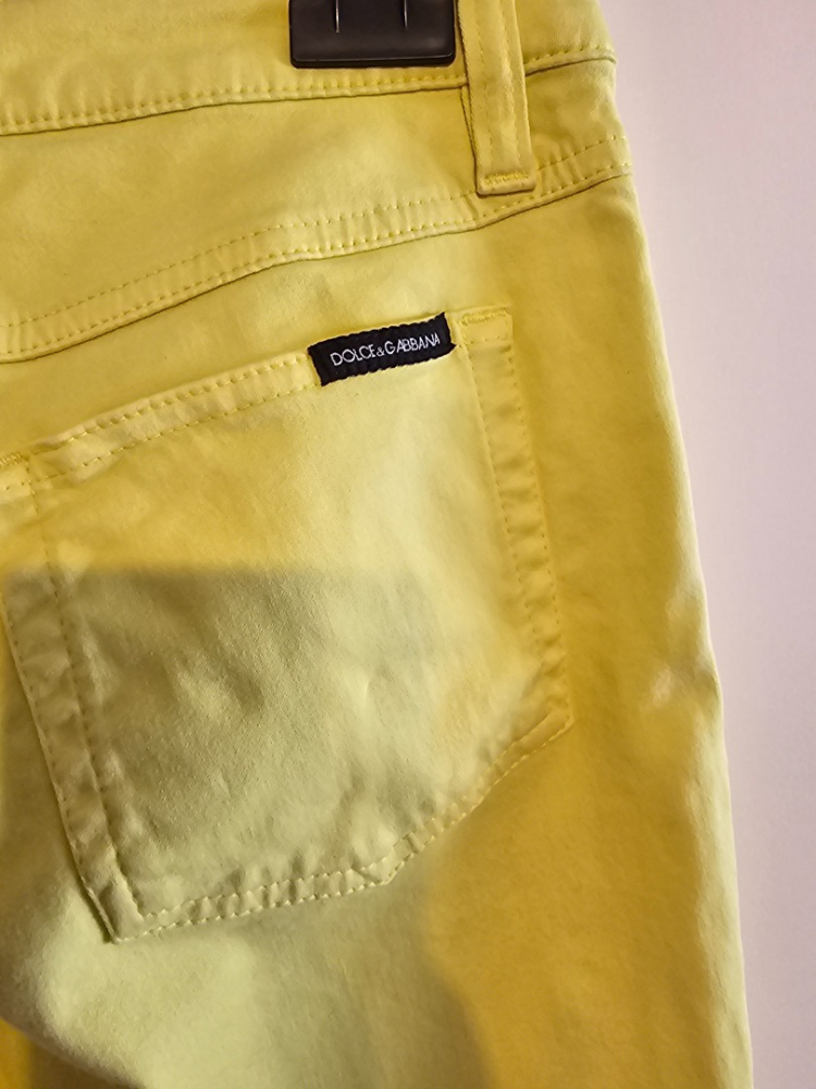 Dolce&Gabbana Jeans jaune tres elegant