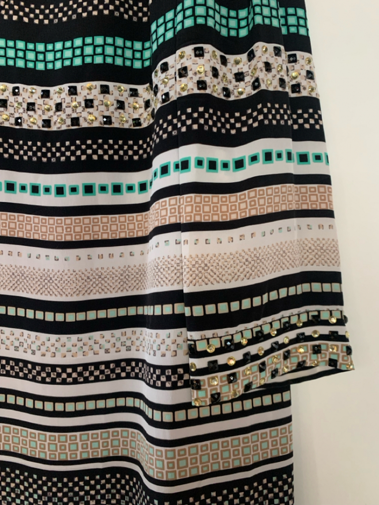 Diane von Furstenberg Kleid mit Schmuckapplikationen