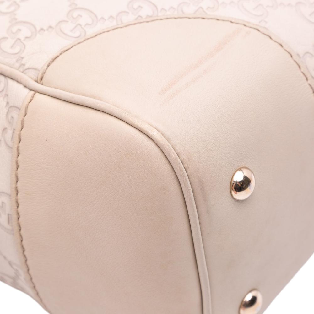 Gucci B Gucci Brown Beige Calf Leather Guccissima Mayfair Tote Italy