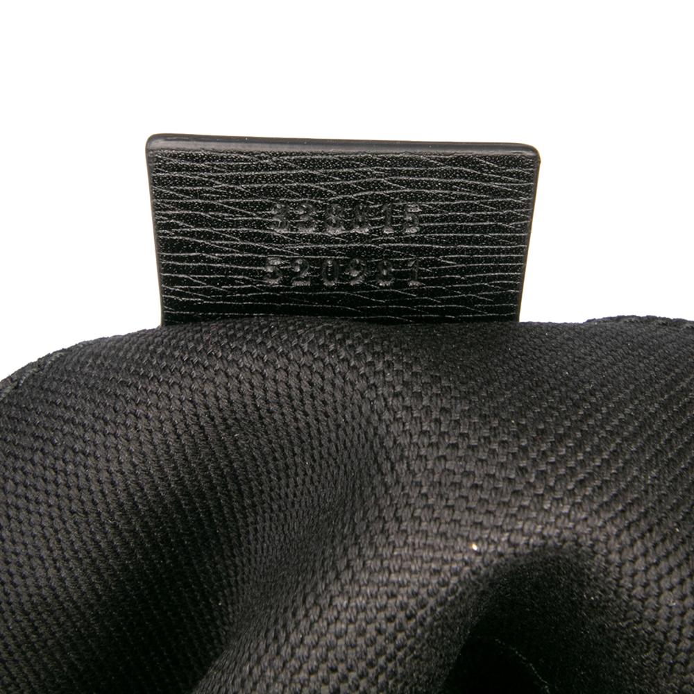 Gucci B Gucci Red Calf Leather Leopard Print Bamboo Clutch Italy