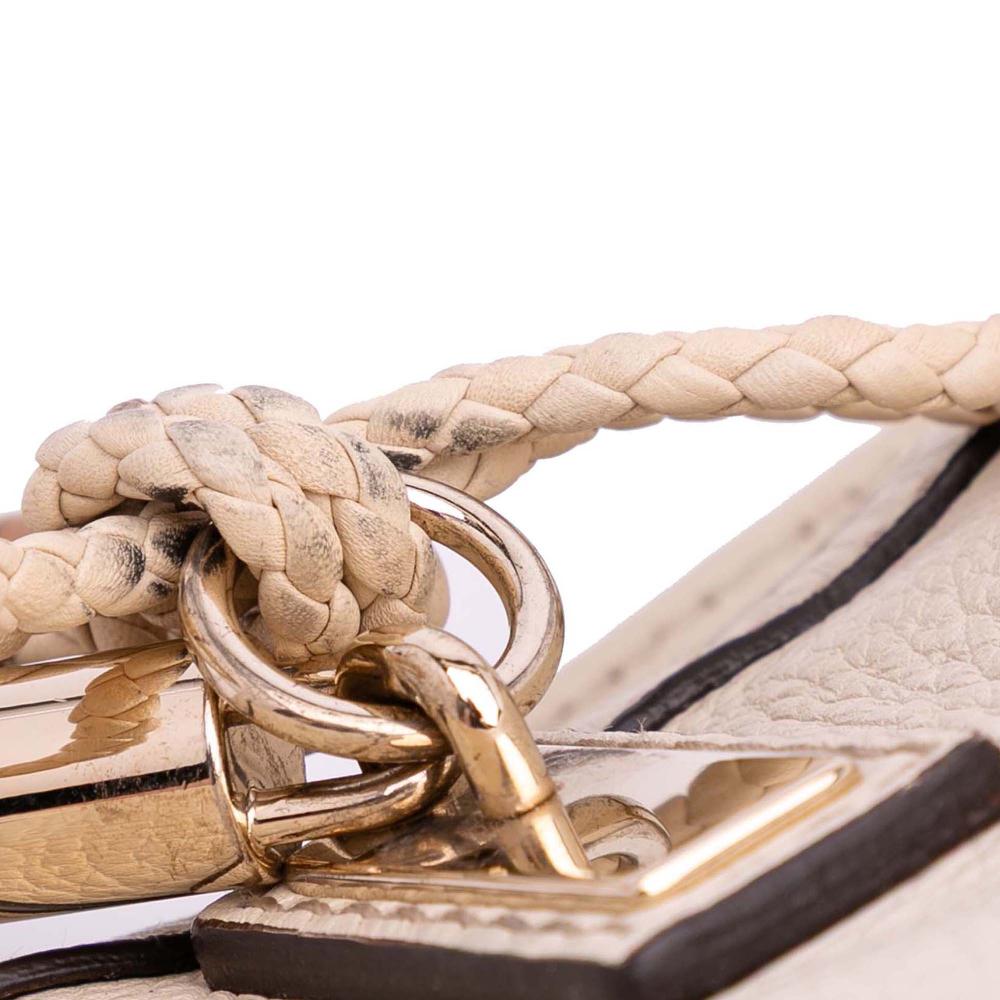 Gucci B Gucci White Ivory Calf Leather Medium Bella Tote Italy