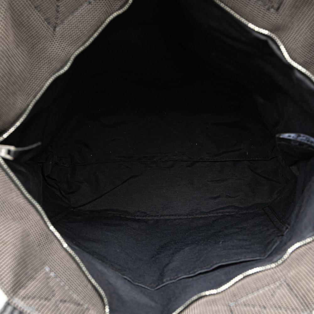 Hermès B Hermès Gray Canvas Fabric Herline Cabas France