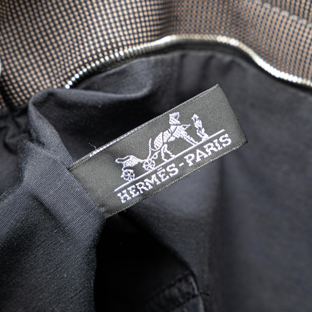 Hermès B Hermès Gray Canvas Fabric Herline Cabas France