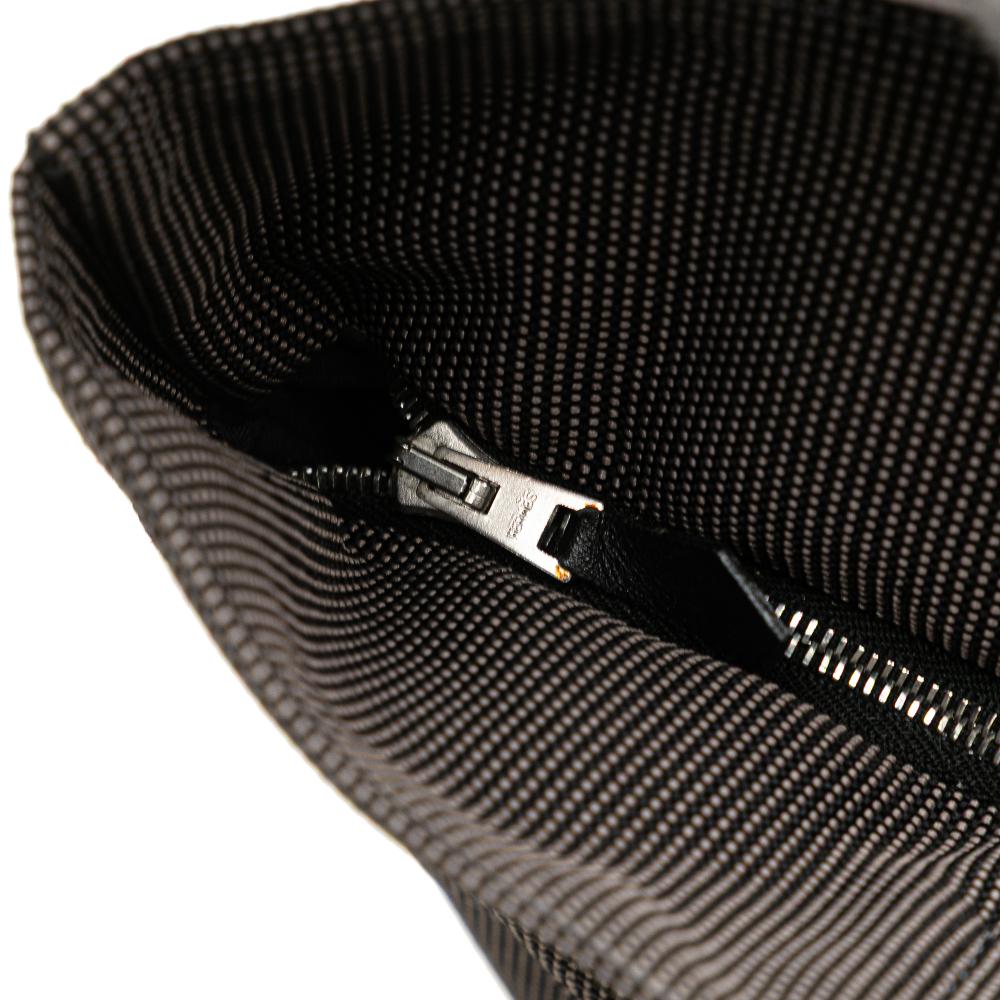Hermès B Hermès Gray Canvas Fabric Herline Cabas France