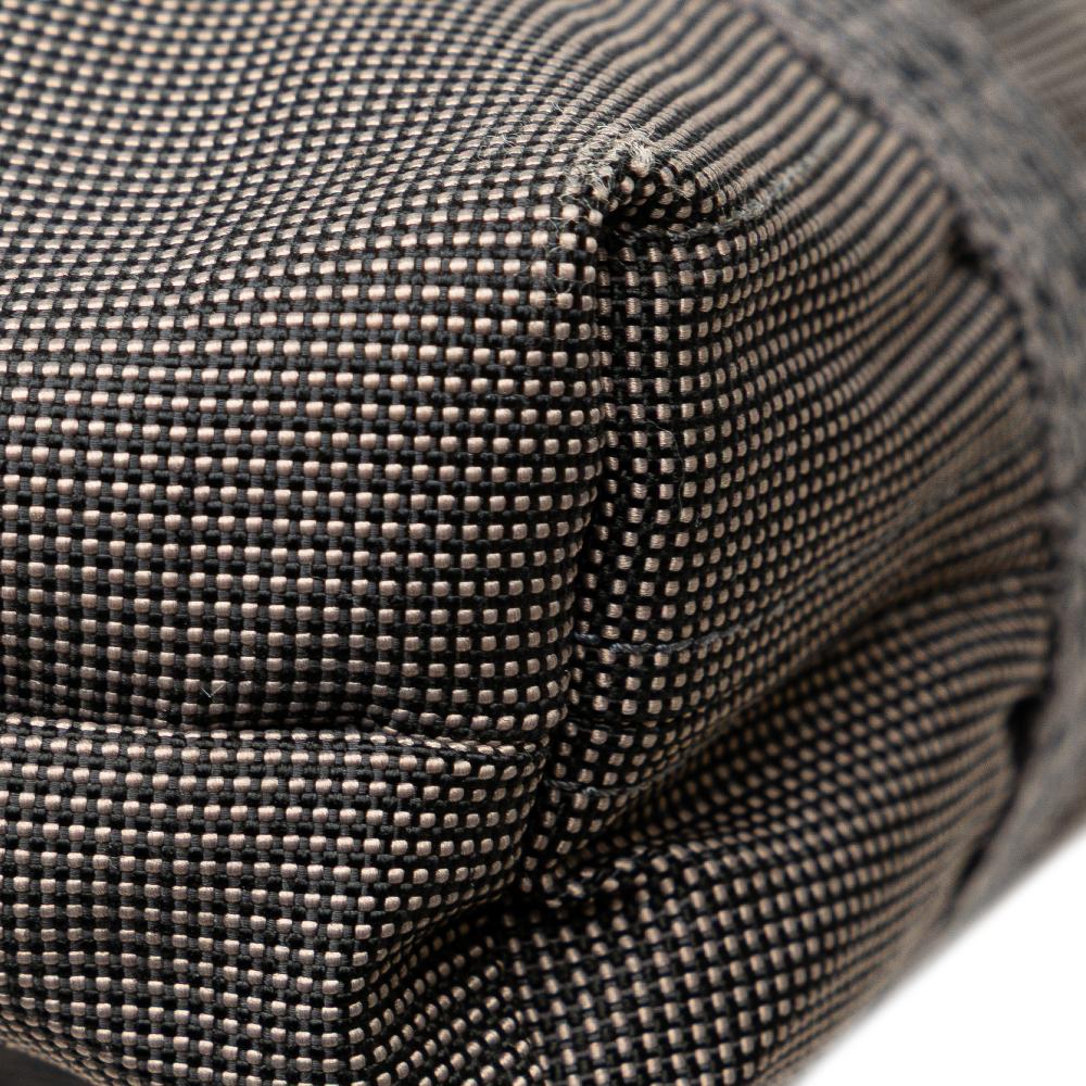 Hermès B Hermès Gray Canvas Fabric Herline Cabas France