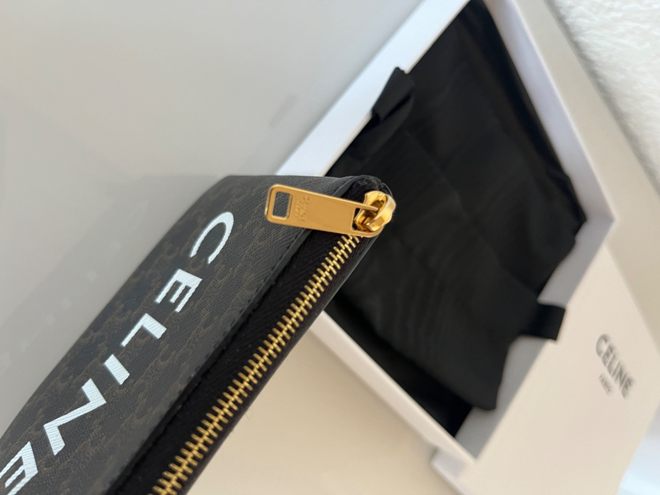 Celine Pochette toile triomphe