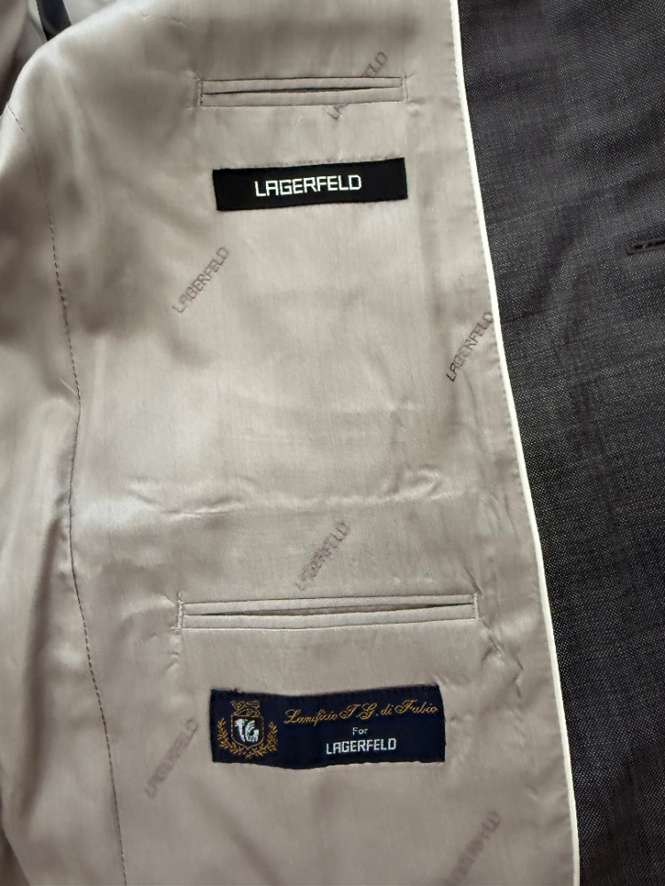 Karl Lagerfeld Anthrazitgrauer Anzug