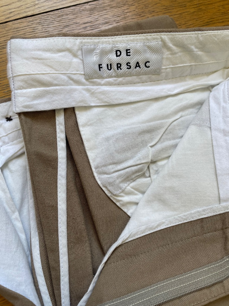 De Fursac Costume beige De Fursac, Pantalons Raccourcis