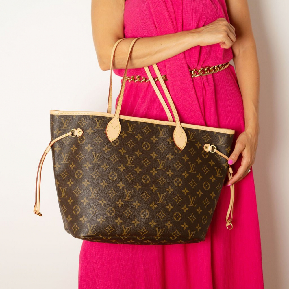 Louis Vuitton Neverfull MM Neo Canvas Shopper Shoulder Bag Monogram