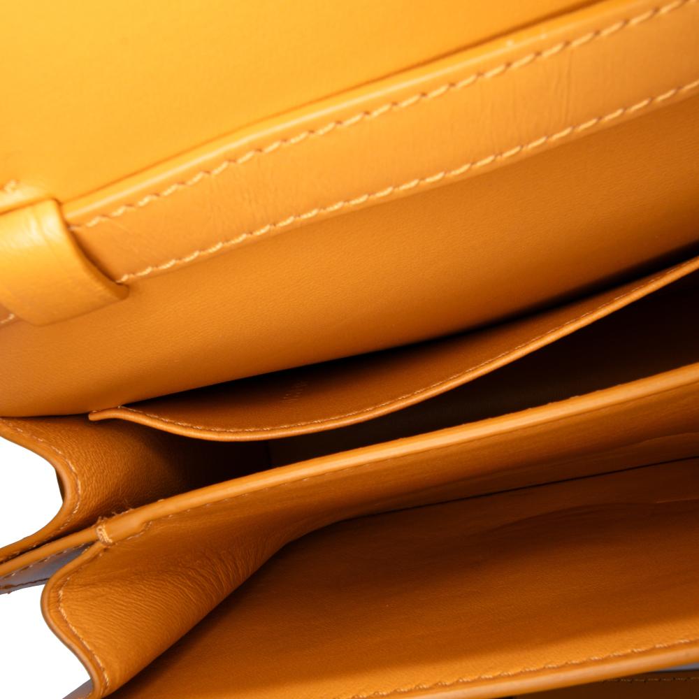 Celine B Celine Orange Light Orange Calf Leather Teen skin Classic Box Italy