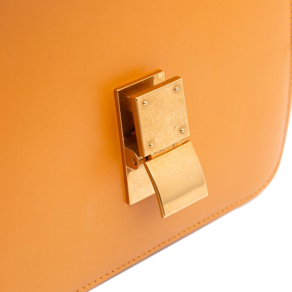 Celine B Celine Orange Light Orange Calf Leather Teen skin Classic Box Italy