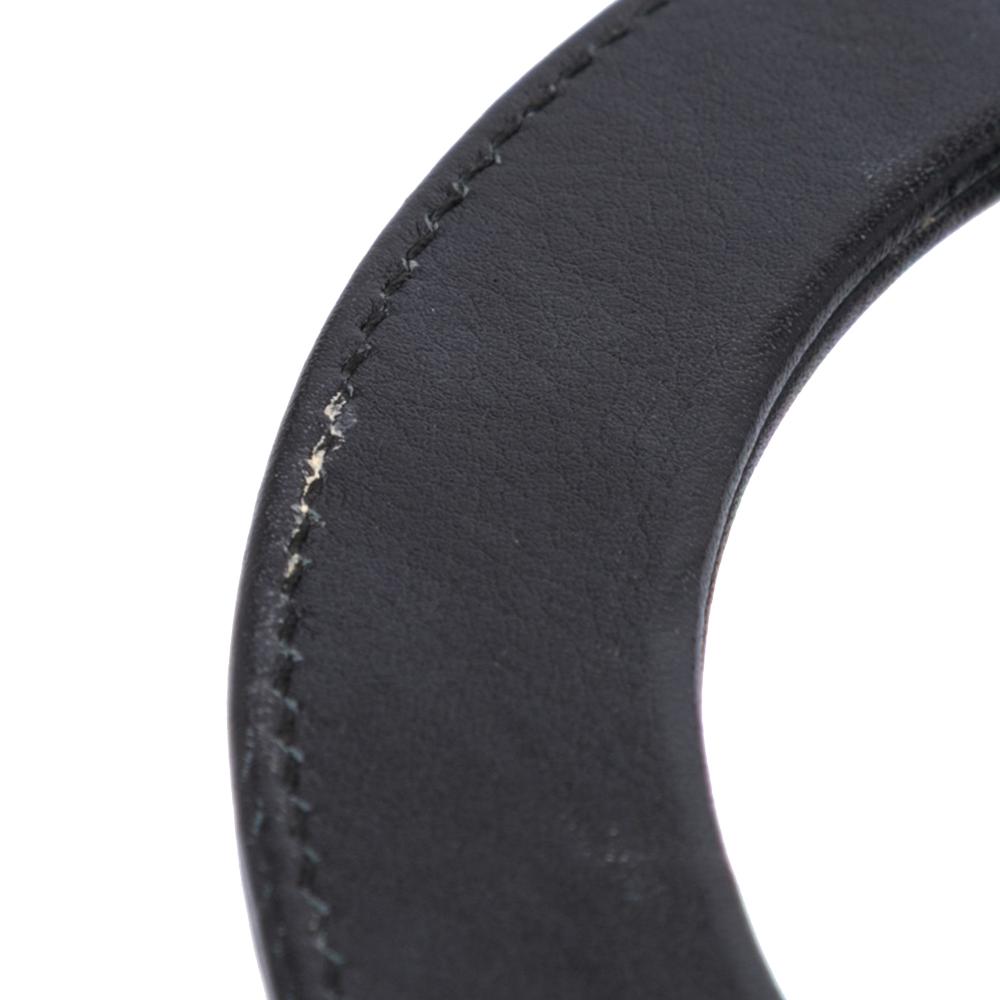 Christian Dior B Dior Black Calf Leather Medium skin Paradise Lady Dior Italy