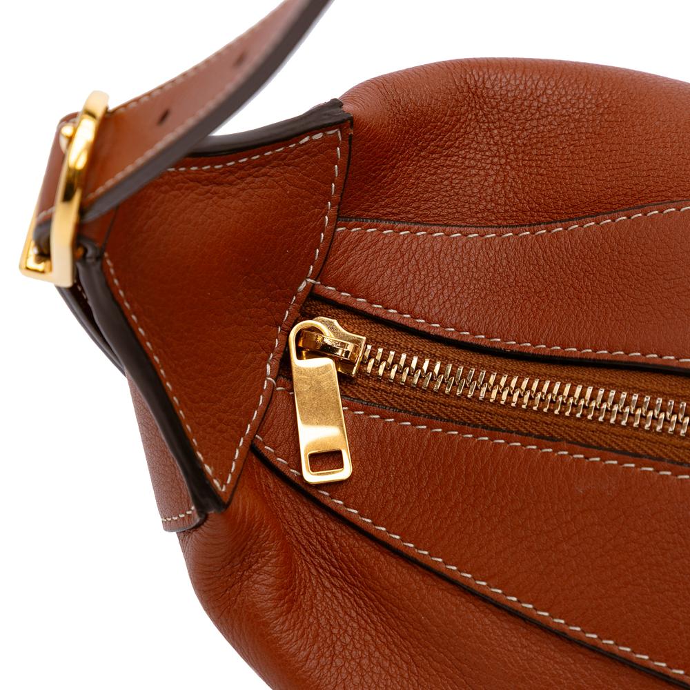 Celine B Celine Brown Calf Leather Medium Supple skin Romy Shoulder Bag Italy