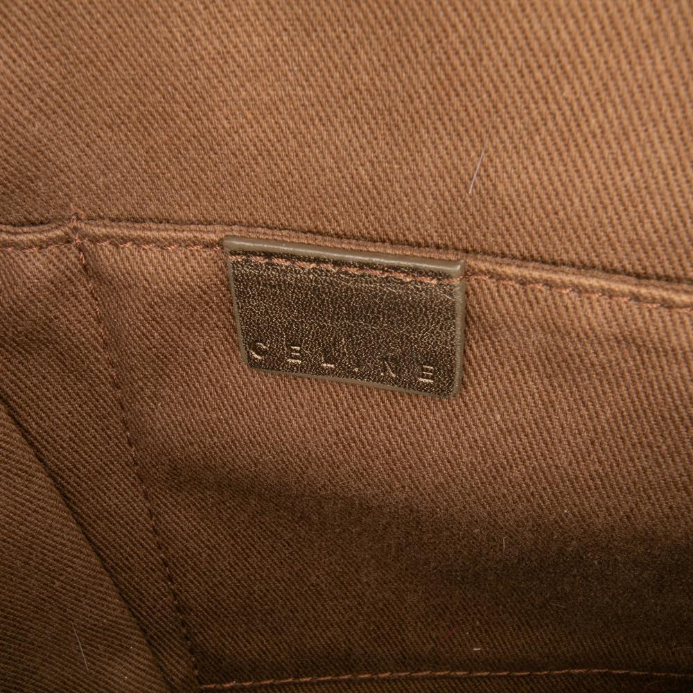 Celine B Celine Brown Canvas Fabric C Macadam Tote Italy