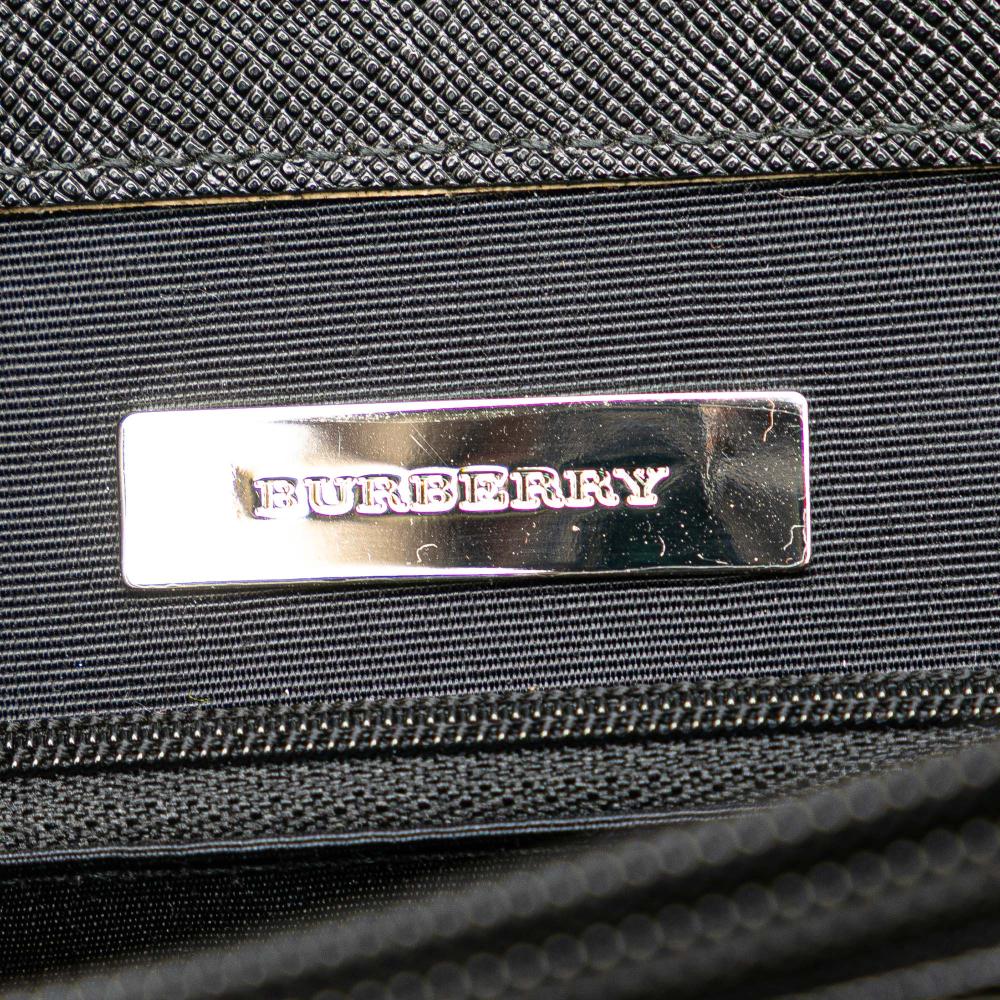 Burberry B Burberry Brown Beige with Black Canvas Fabric Nova Check Tote United Kingdom