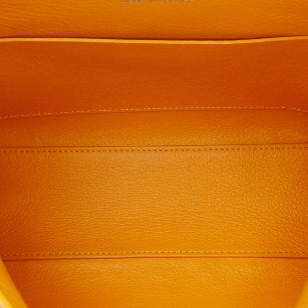 Goyard B Goyard Yellow Coated Canvas Fabric Mini Goyardine Saigon Souple France