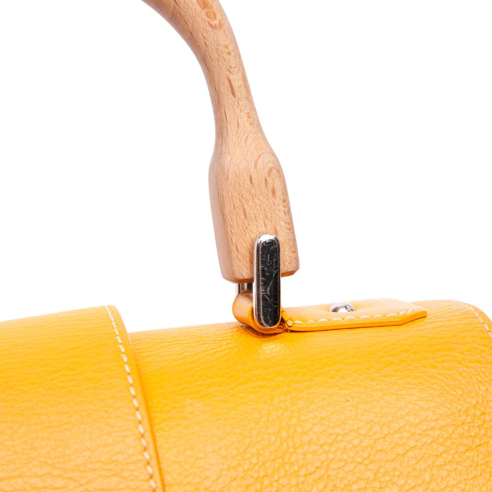 Goyard B Goyard Yellow Coated Canvas Fabric Mini Goyardine Saigon Souple France