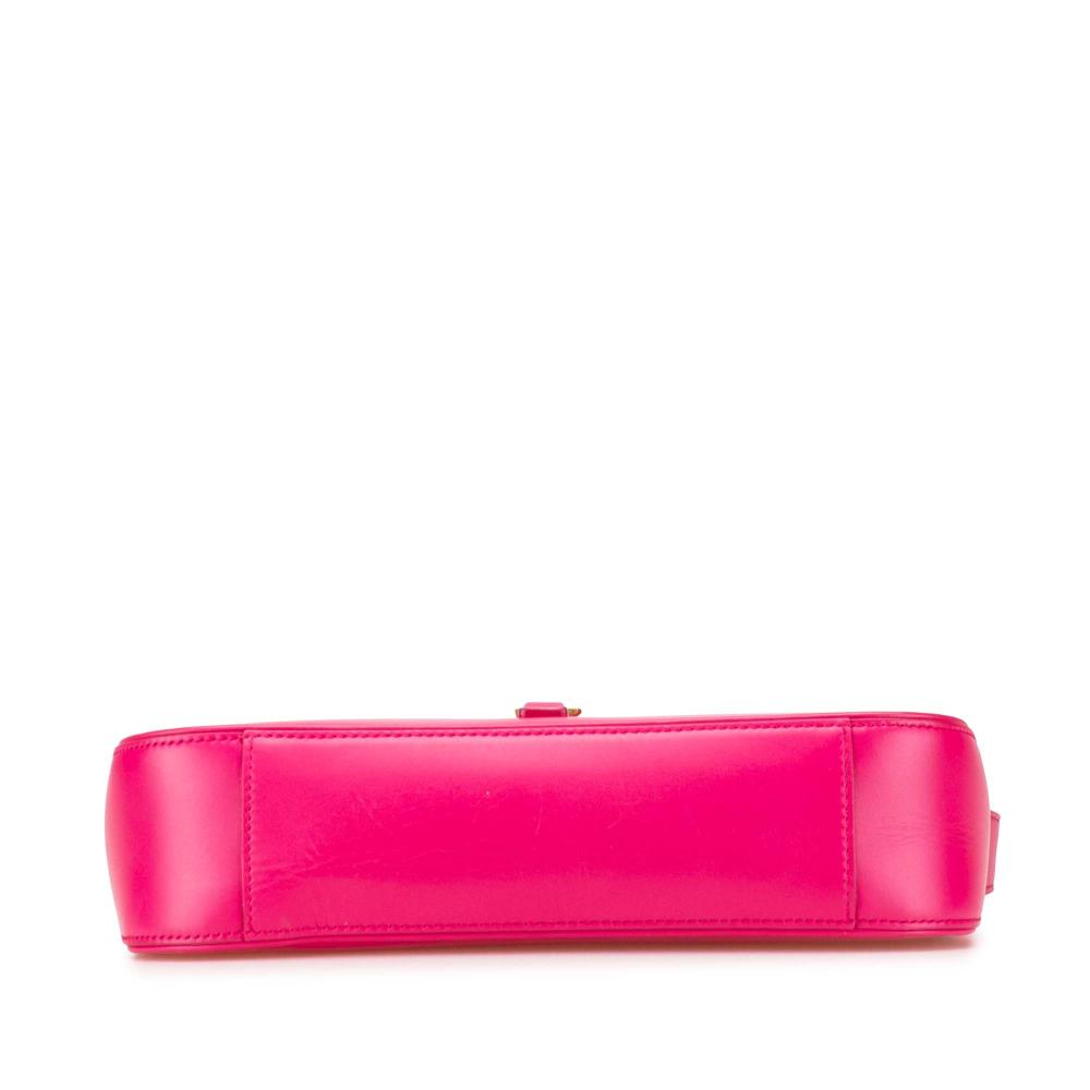 Saint Laurent B Saint Laurent Pink Hot Pink Calf Leather Smooth Le 5 a 7 Shoulder Bag Italy