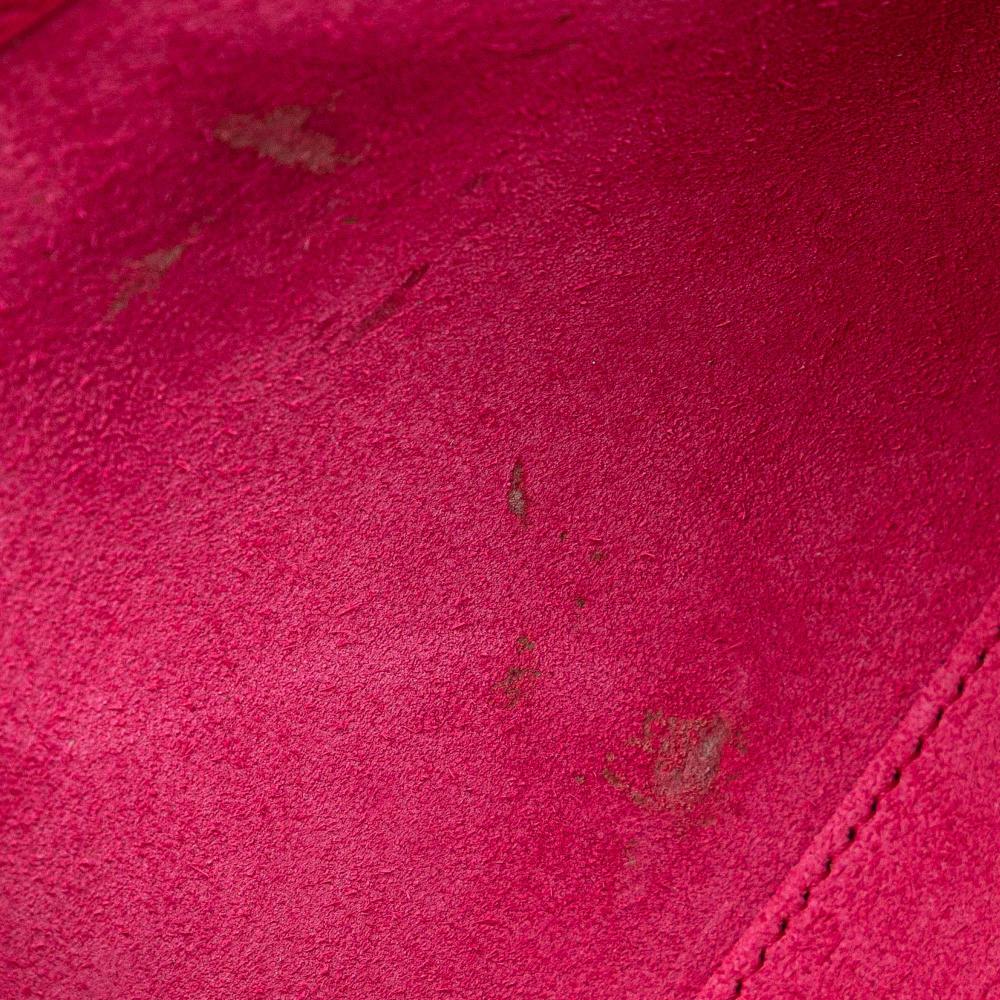 Saint Laurent B Saint Laurent Pink Hot Pink Calf Leather Smooth Le 5 a 7 Shoulder Bag Italy