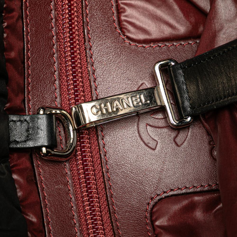 Chanel AB Chanel Black Nylon Fabric Small Quilted Coco Cocoon Tote Italy