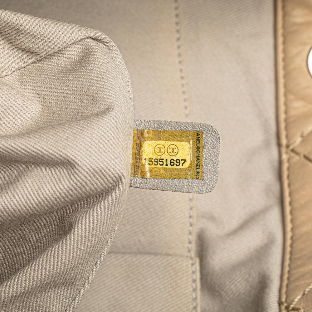 Chanel B Chanel Brown Beige Calf Leather Iridescent skin Sea Hit Tote Italy