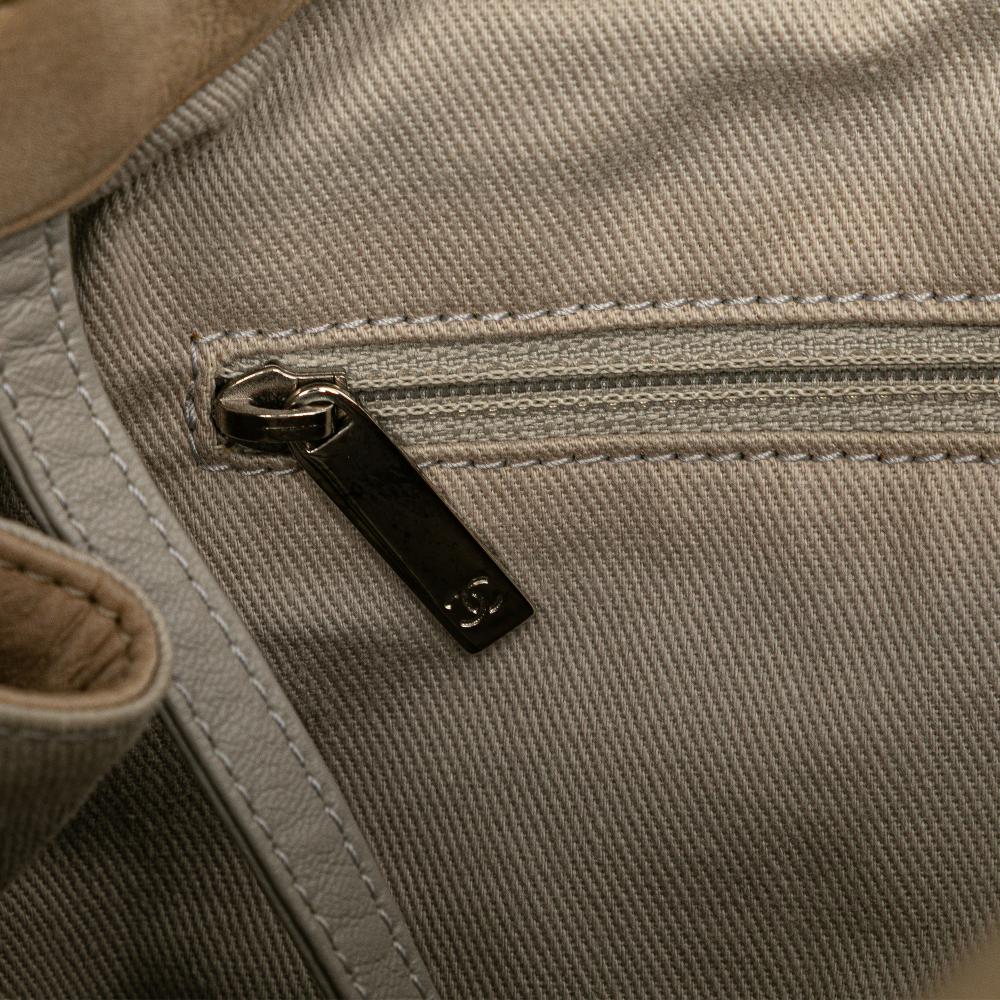 Chanel B Chanel Brown Beige Calf Leather Iridescent skin Sea Hit Tote Italy