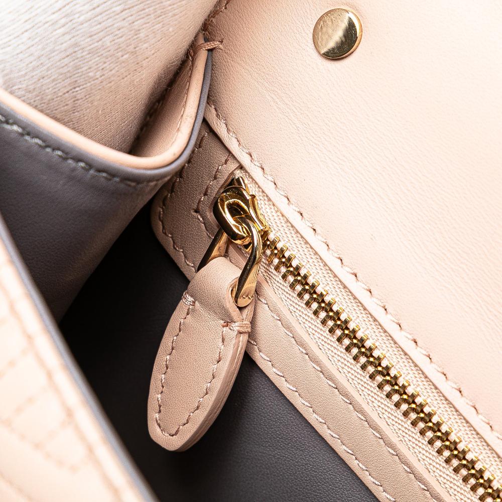 Bvlgari B Bvlgari Pink Light Pink Calf Leather Quilted skin Diamond Blast Serpenti Forever Satchel Italy