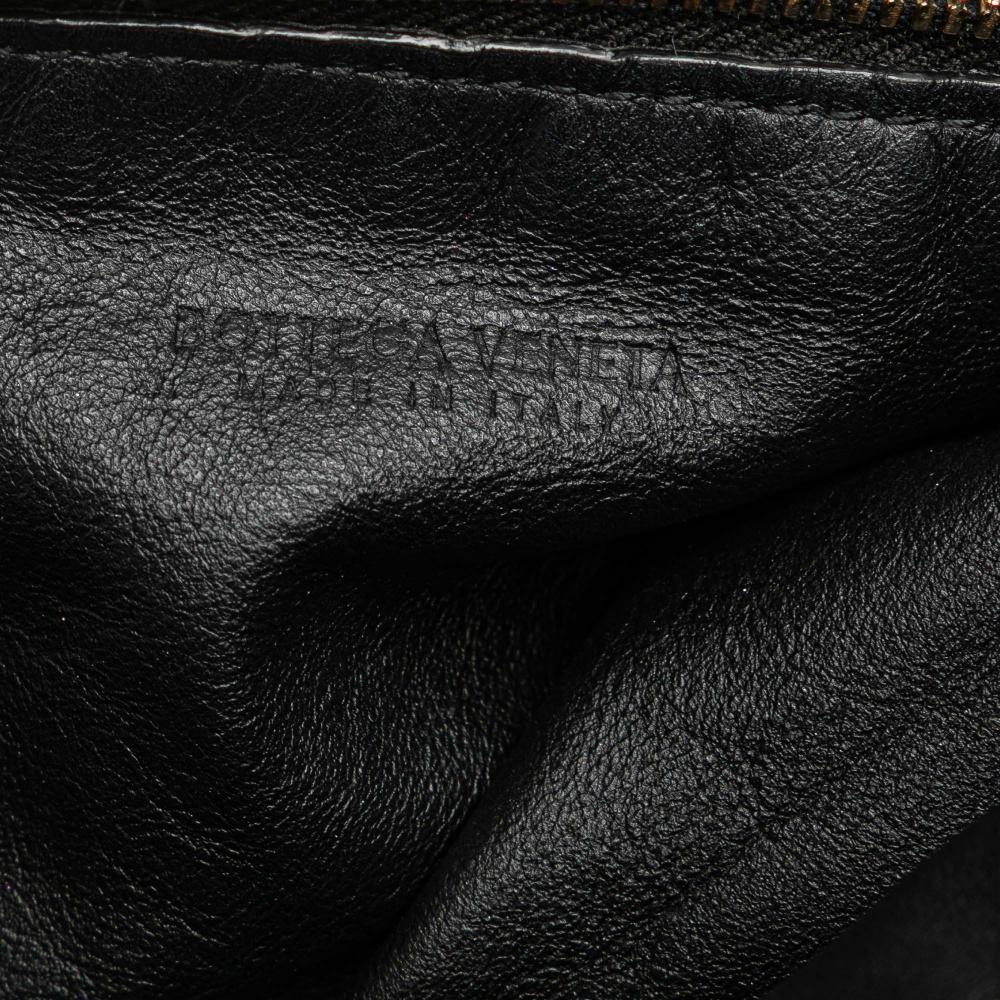 Bottega Veneta B Bottega Veneta Black Calf Leather Mini skin Double Knot Bag Italy