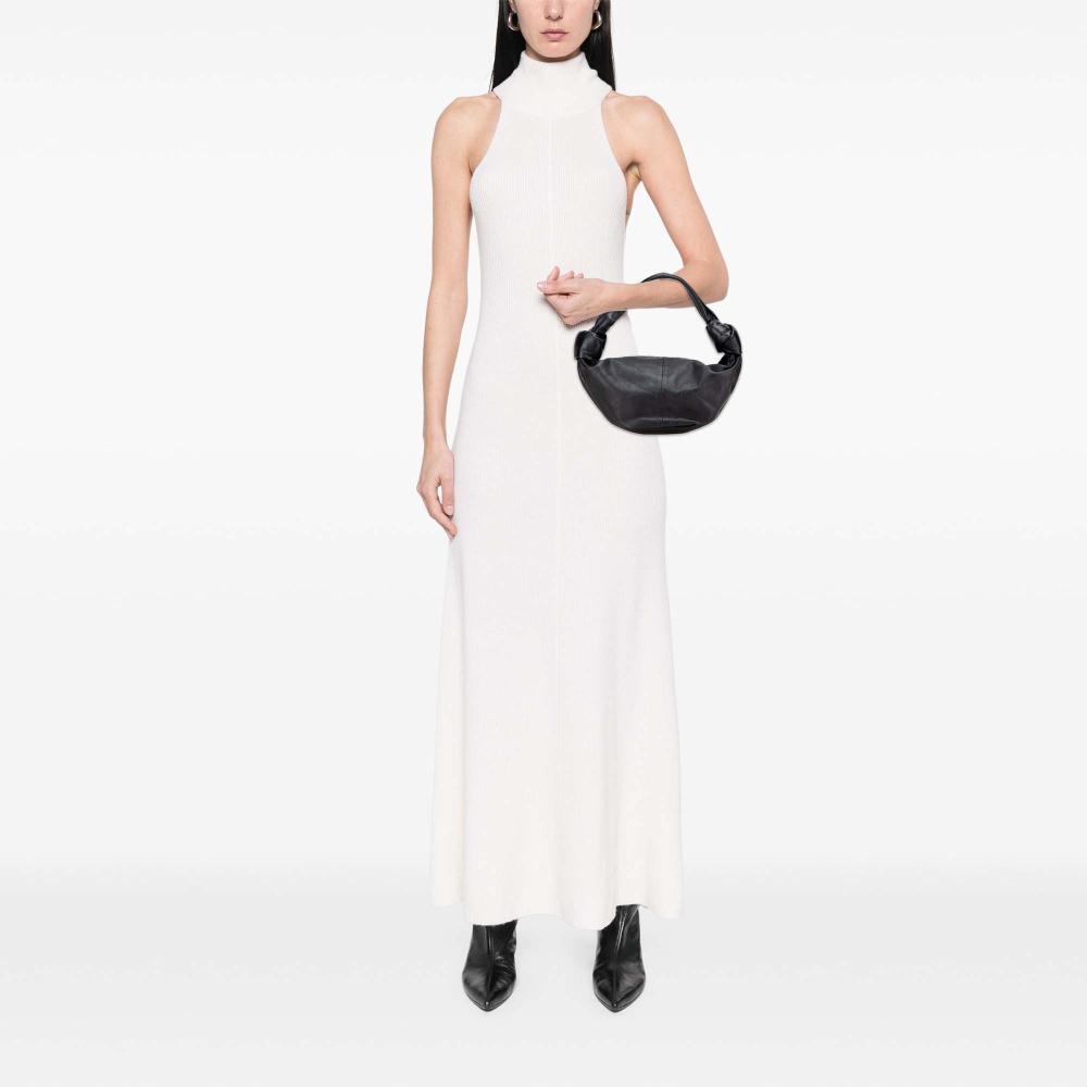 Bottega Veneta B Bottega Veneta Black Calf Leather Mini skin Double Knot Bag Italy