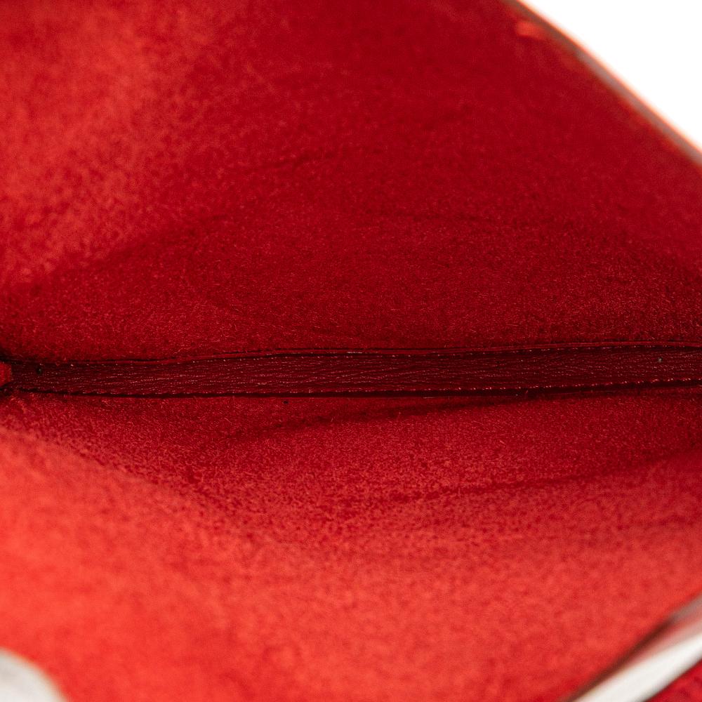 Hermès AB Hermès Red Calf Leather Swift Onimetou Crossbody France