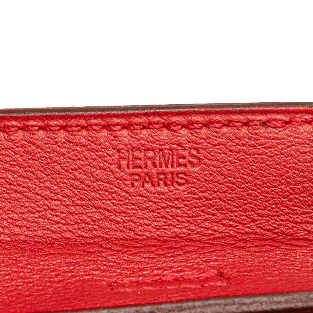 Hermès AB Hermès Red Calf Leather Swift Onimetou Crossbody France