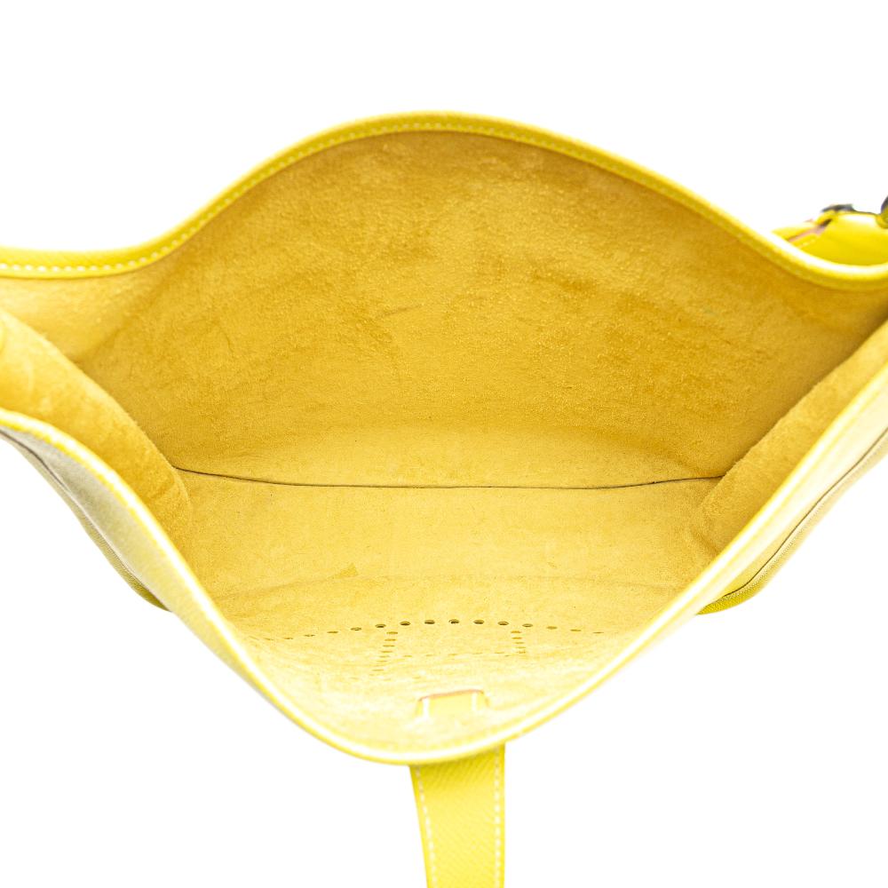 Hermès AB Hermès Yellow Calf Leather Epsom Evelyne III 33 France