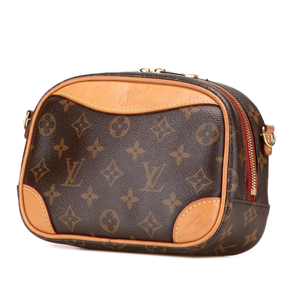 Louis Vuitton B Louis Vuitton Brown Monogram Canvas Canvas Monogram Mini Deauville France