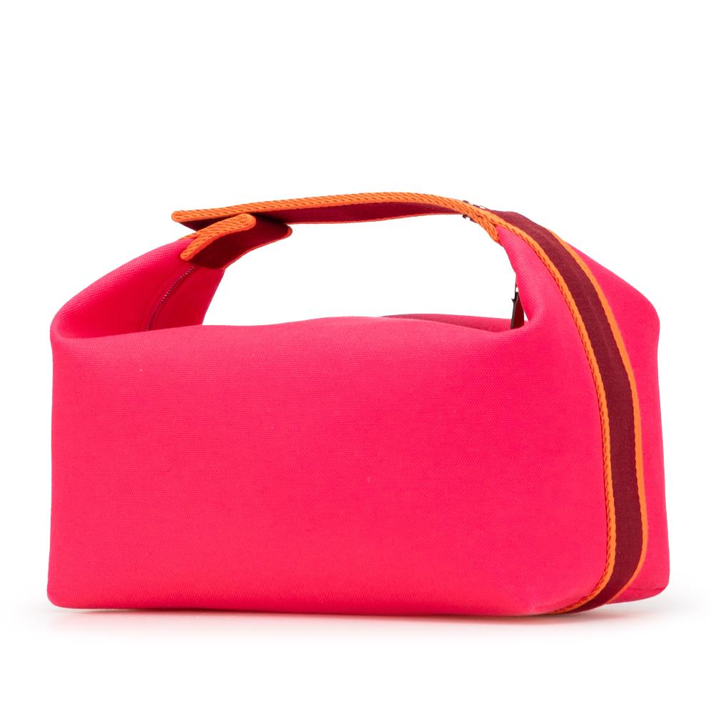 Hermès AB Hermès Pink Dark Pink Canvas Fabric Large Toile Bride A Brac Case France