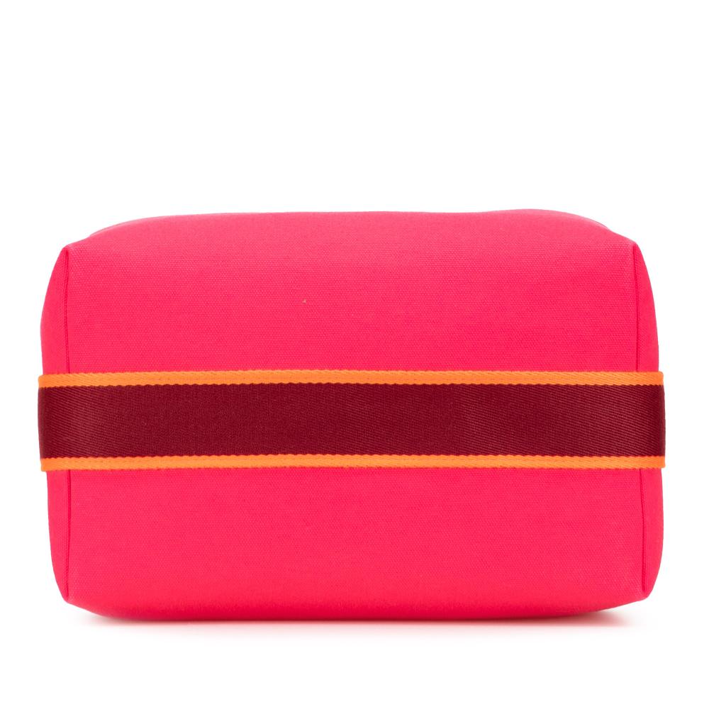 Hermès AB Hermès Pink Dark Pink Canvas Fabric Large Toile Bride A Brac Case France