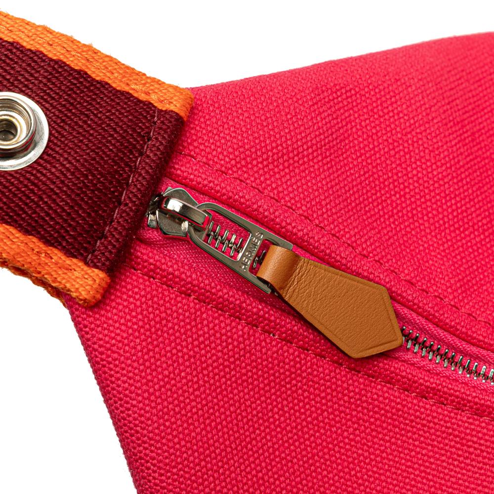 Hermès AB Hermès Pink Dark Pink Canvas Fabric Large Toile Bride A Brac Case France