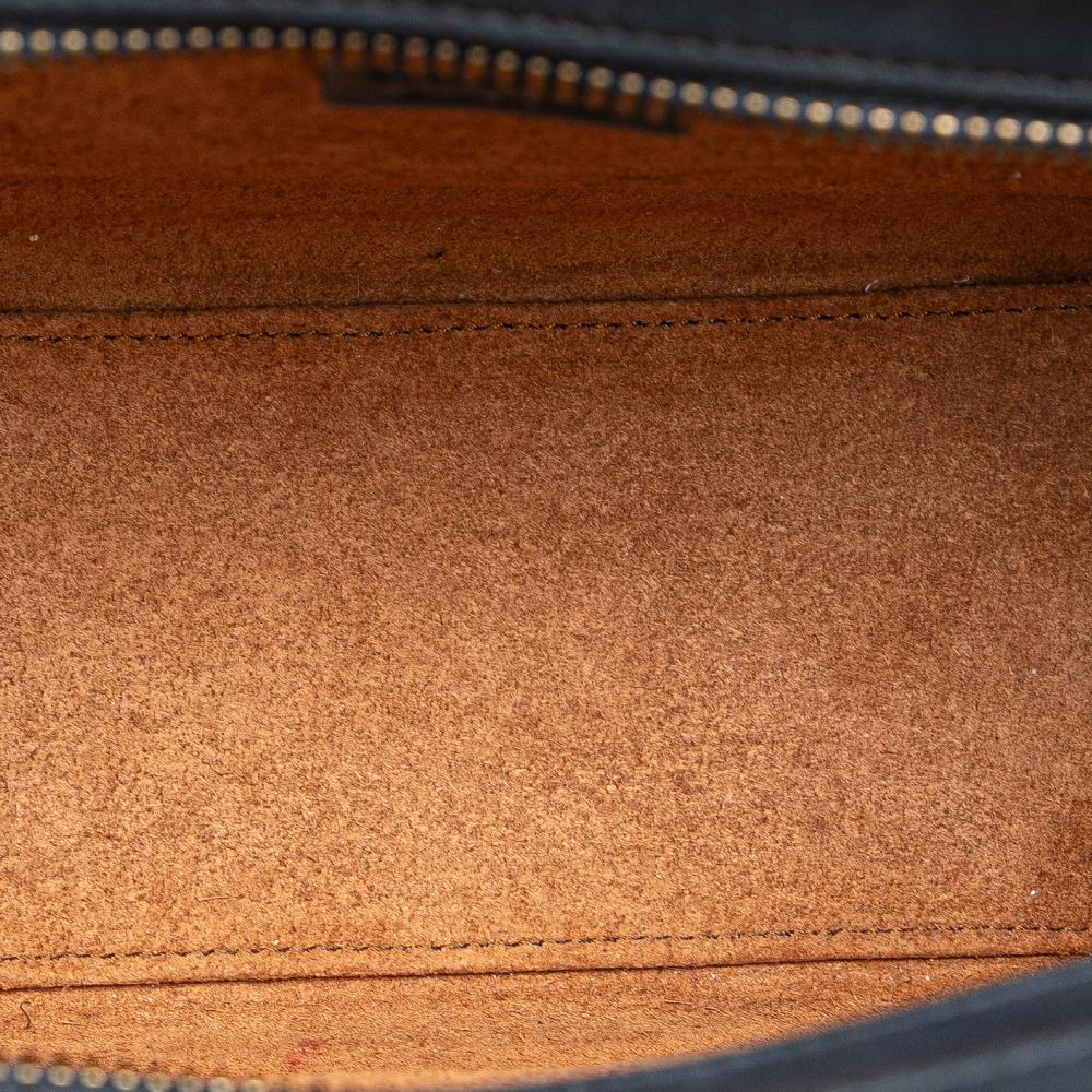 Celine B Celine Orange with Multi Calf Leather Nano Tricolor Luggage Tote Italy