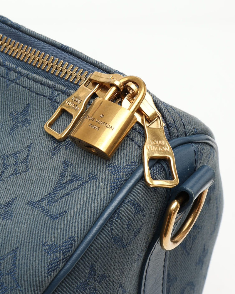 Louis Vuitton Monogram Denim Keepall 50 by Virgil Abloh Weekend Bag