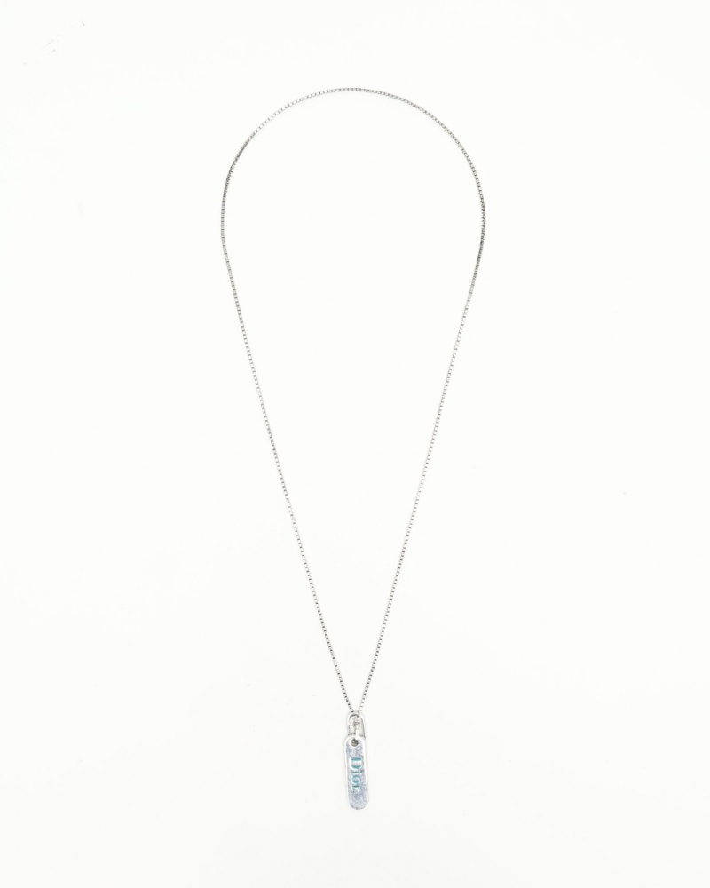 Christian Dior Logo Plate Halsband