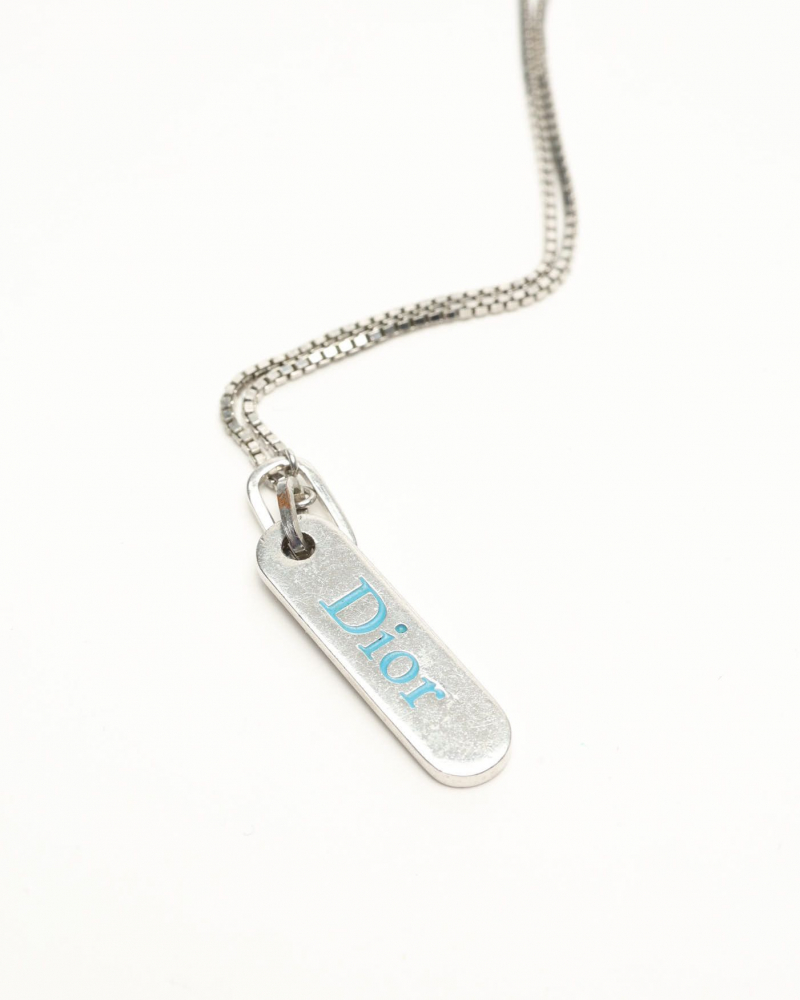 Christian Dior Logo Plate Halsband