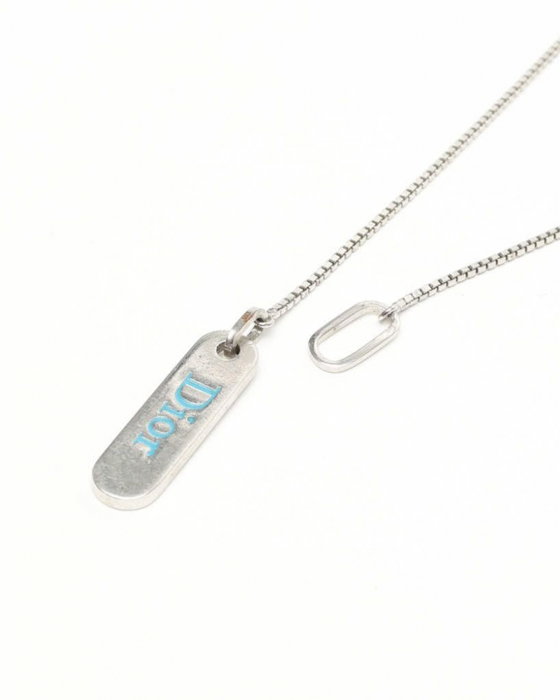 Christian Dior Logo Plate Halsband