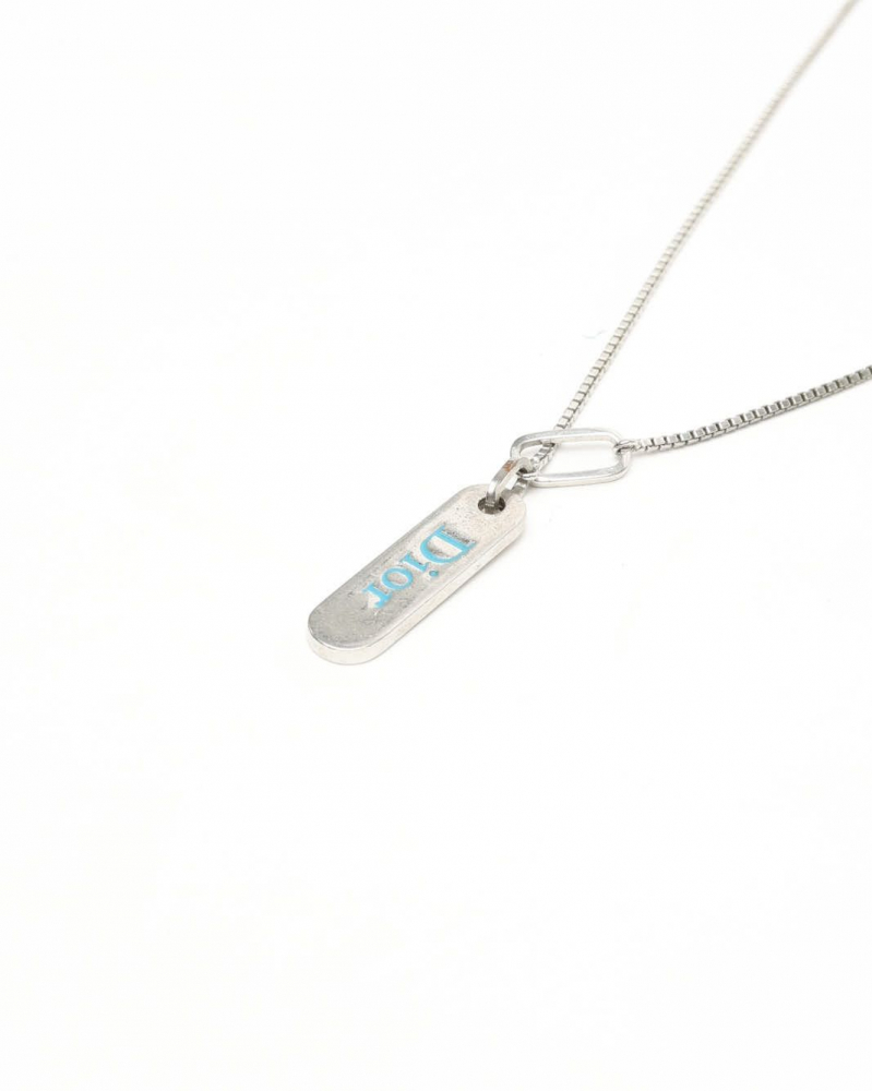 Christian Dior Logo Plate Halsband