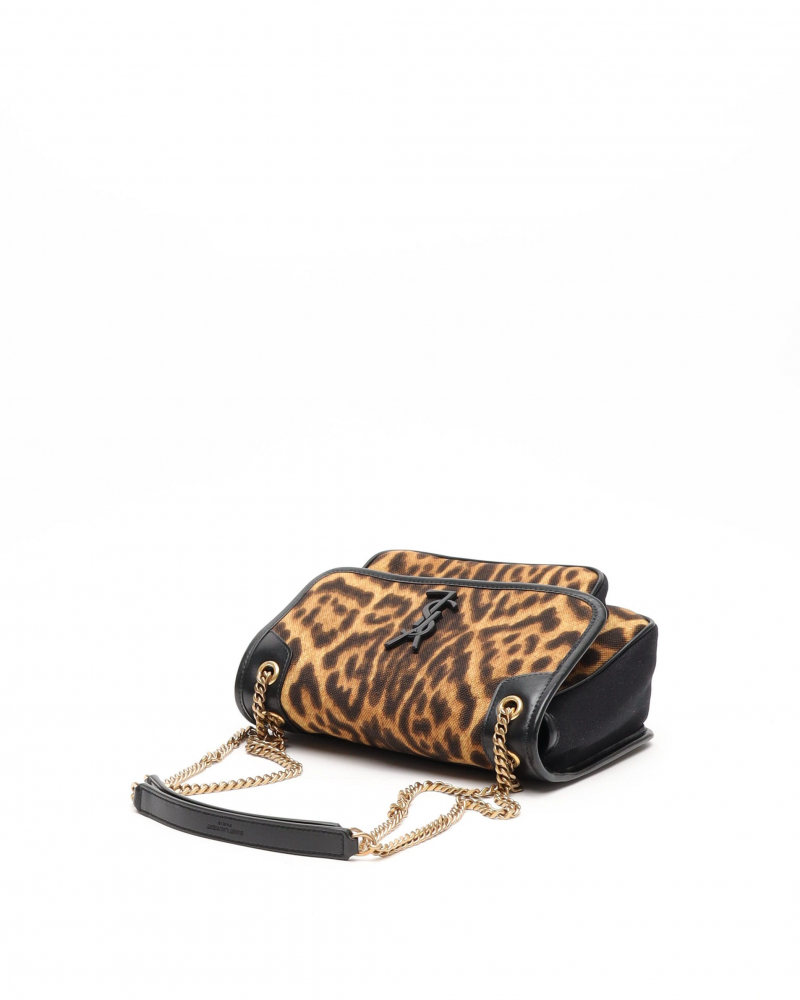 Saint Laurent Baby Niki Leopard Bag