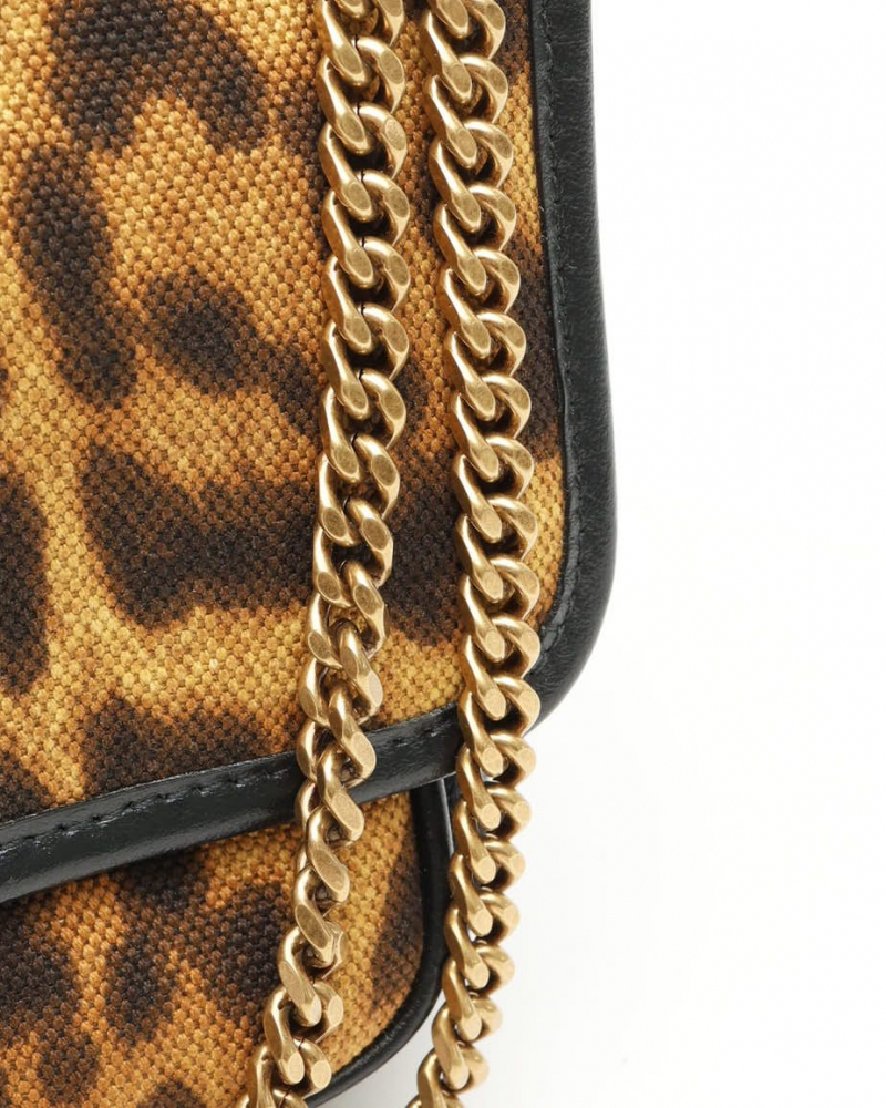 Saint Laurent Baby Niki Leopard Bag