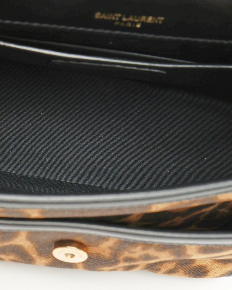 Saint Laurent Baby Niki Leopard Bag