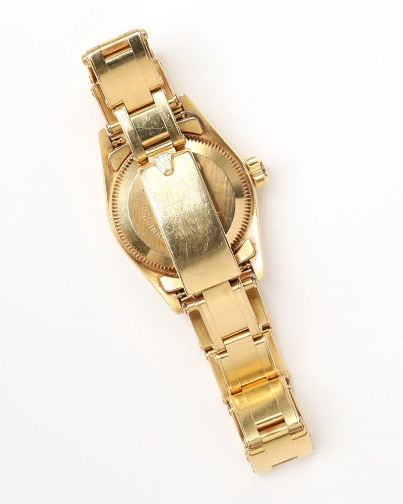 Rolex Lady-Oyster Perpetual 26mm 18k Gold 1991 Watch